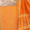 Dabu Hand Block Printed Chanderi Silk 2 Piece Suit Set