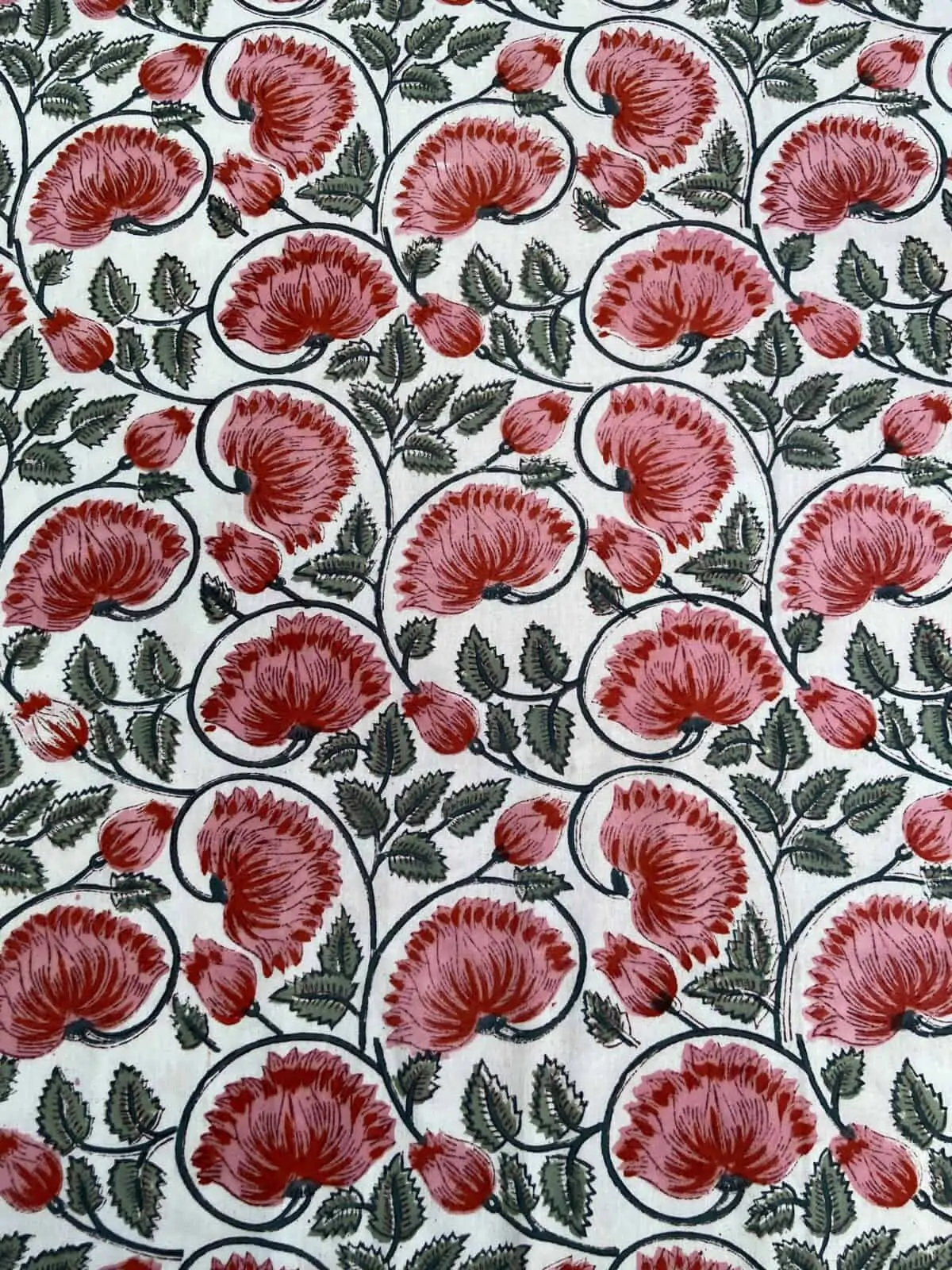 Sanganeri Handblock Printed Double Bedsheet 4b scaled