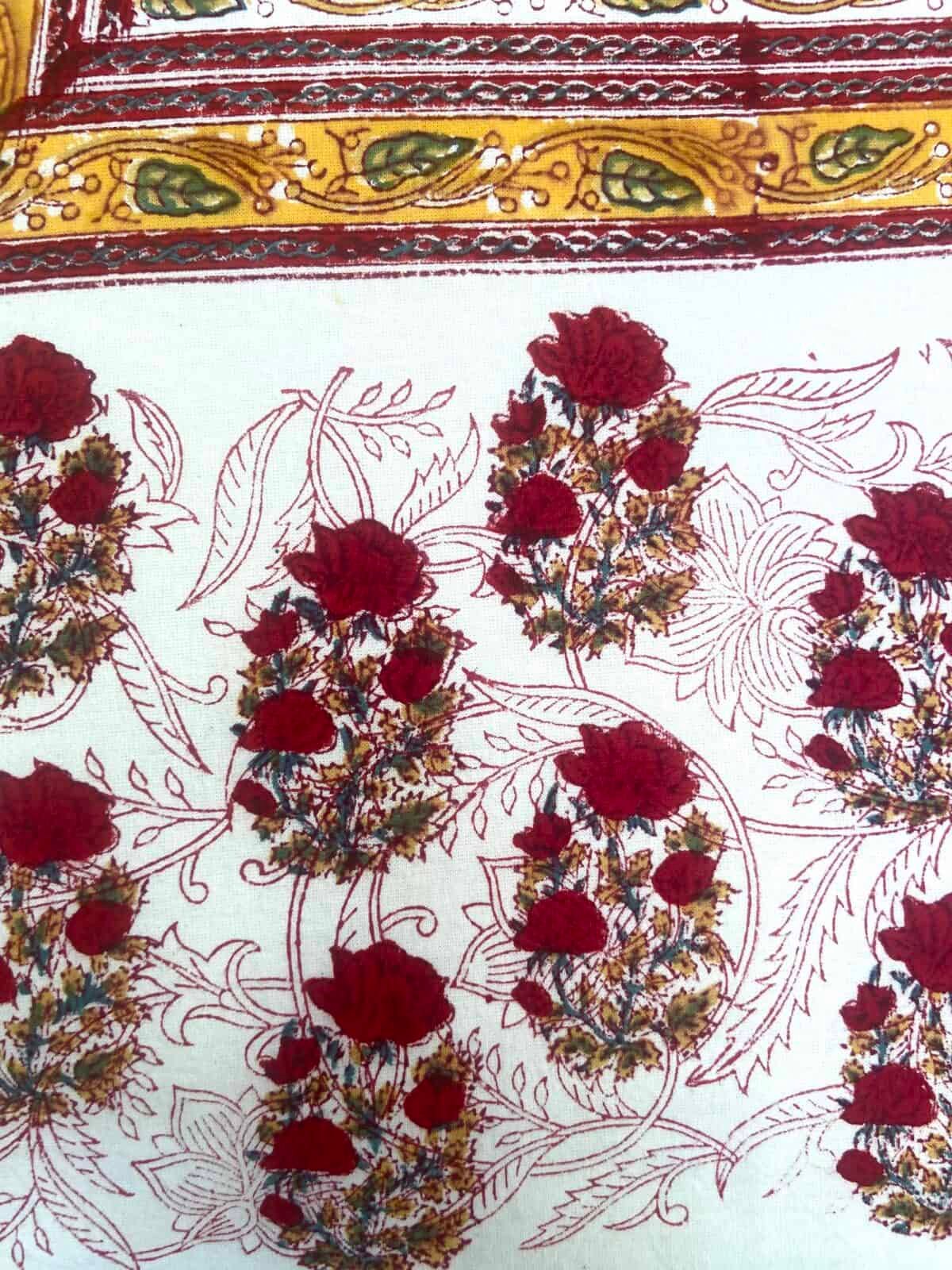 Sanganeri Handblock Printed Single Bedsheet 10h scaled