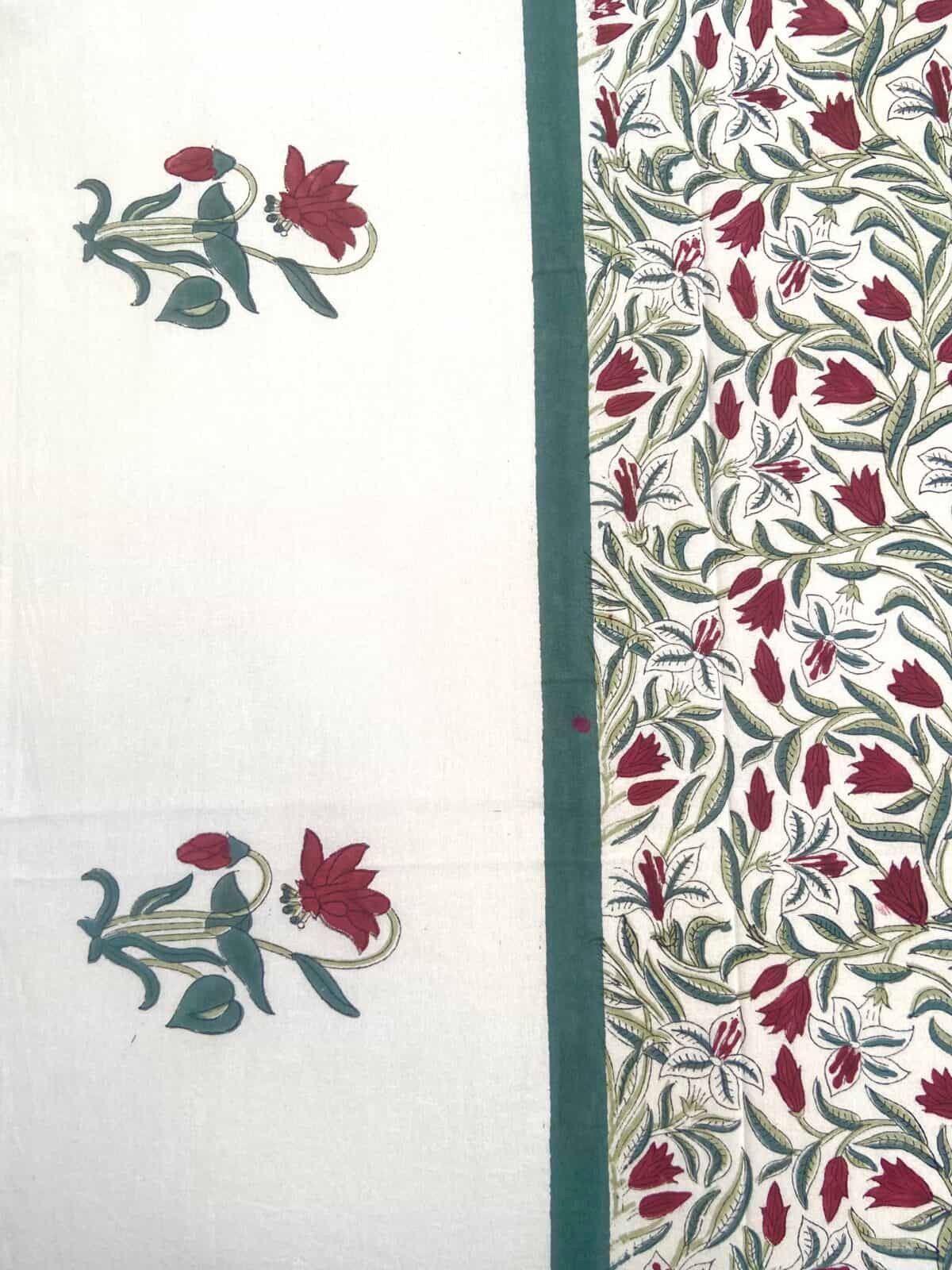 Sanganeri Handblock Printed Single Bedsheet 13f scaled