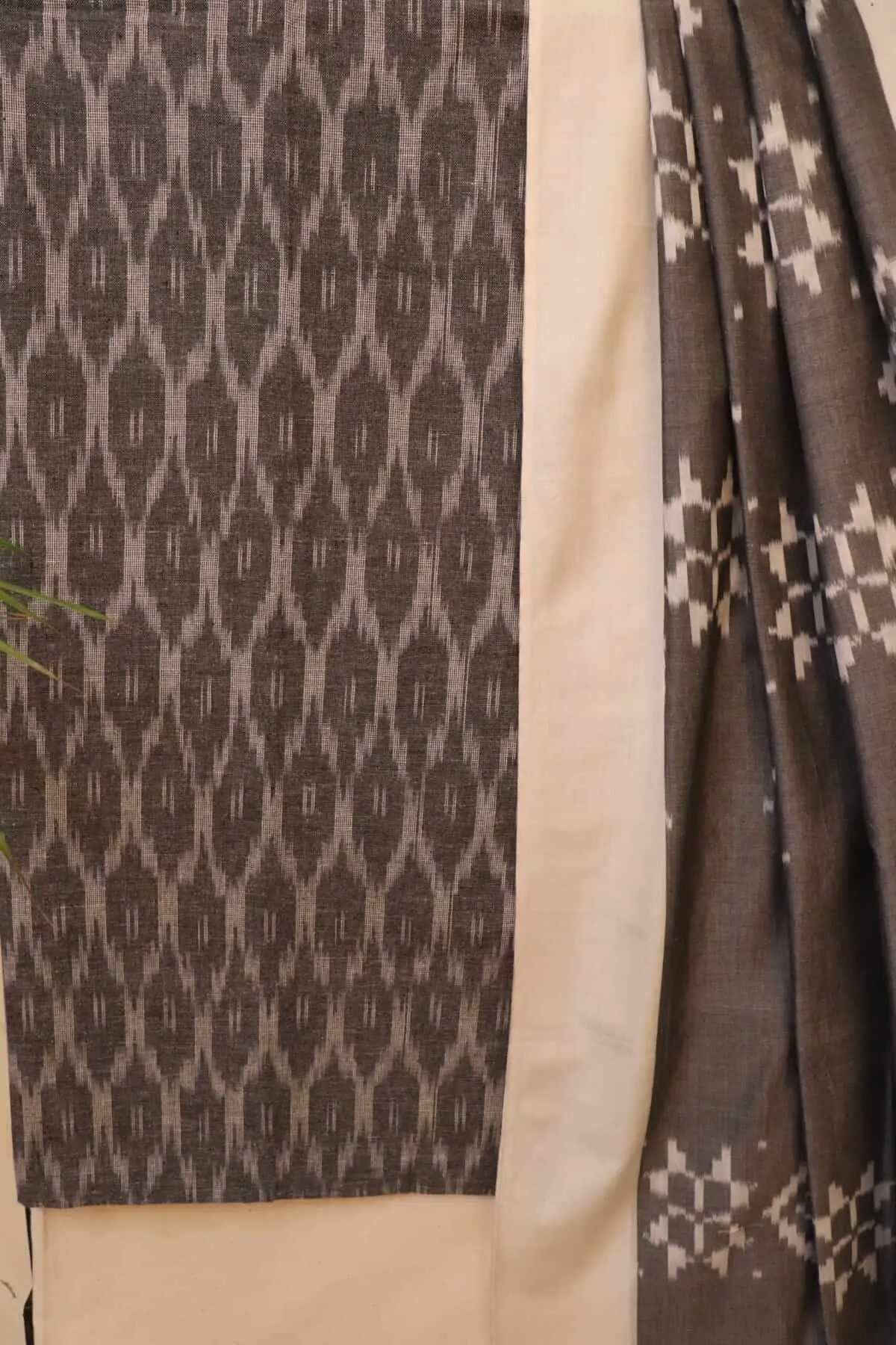 Ikat Handwoven Mercerised Cotton Suit
