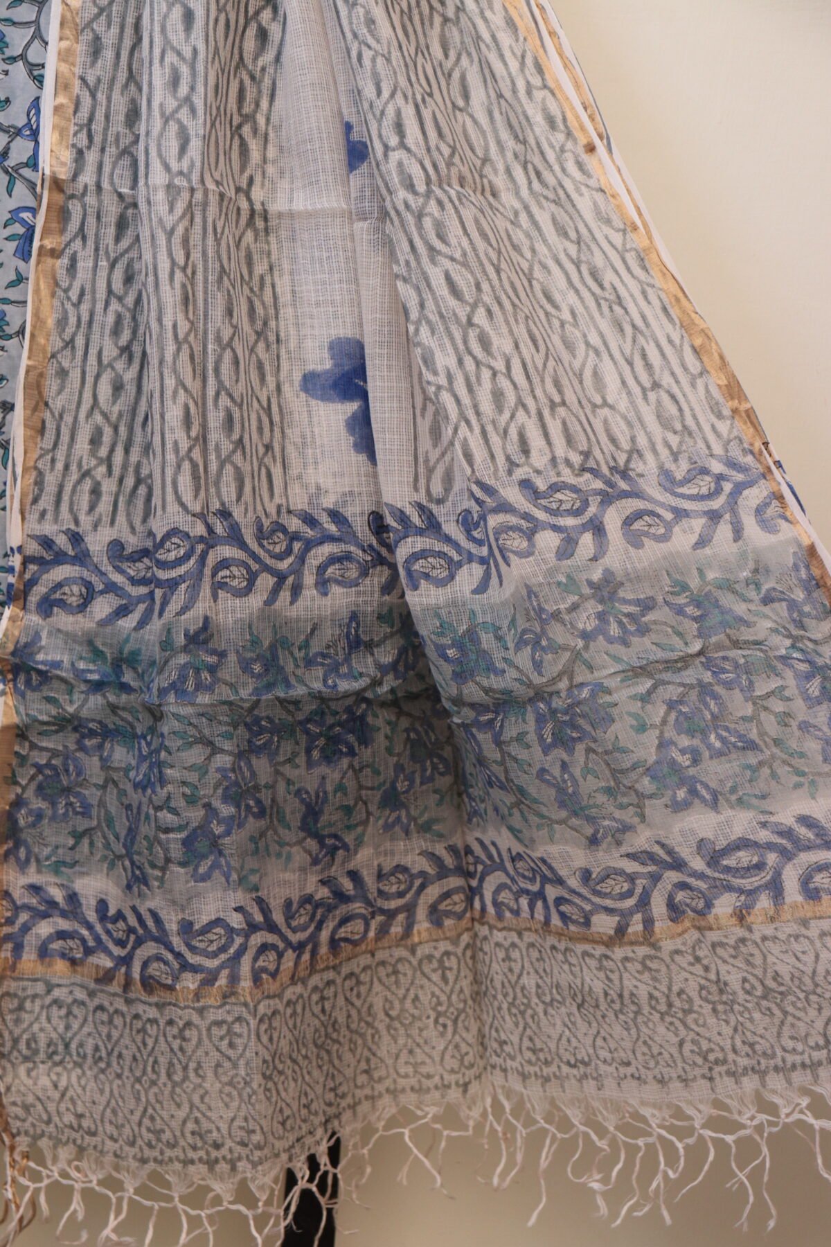 Sanganeri Handblock Printed Cotton Suit